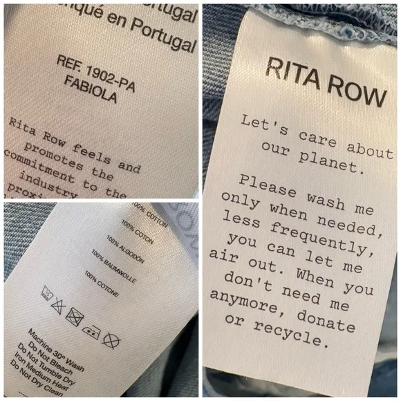 Rita Row Fabiola Barrel Leg Jeans High Waist Loose Fit Denim Light Wash, Size 40 - Picture 8 of 15